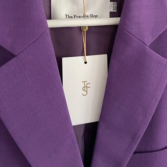 THE FRANKIE SHOP NWT Purple Marquesa Blazer - XS/S - Picture 4 of 7
